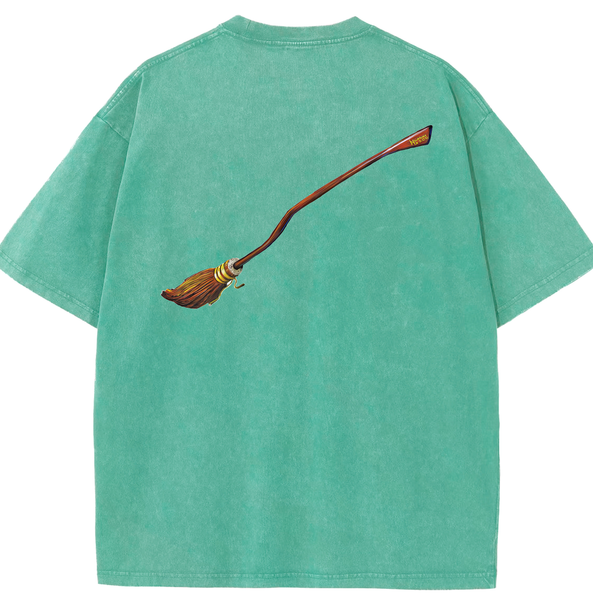 （画像用） Harry Potter ハリー・ポッターシリーズ 綿100% ヴィンテージ風 半袖Tシャツ（背面プリント）